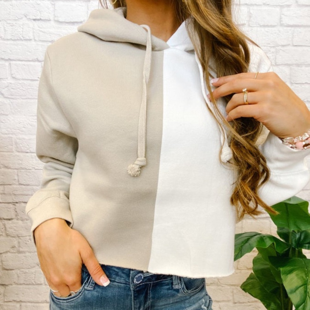 New! Color block hoodie